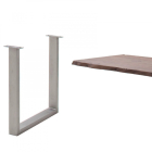 CARTAGENA dohányzó asztal akácfa 110x70cm - U alakú szálcsiszolt lábbal - Dió