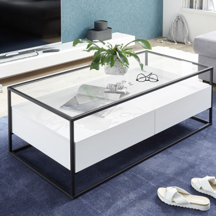 Evora dohányzóasztal fehér 120cm