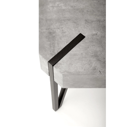 EMILY dohányzóasztal beton/fekete