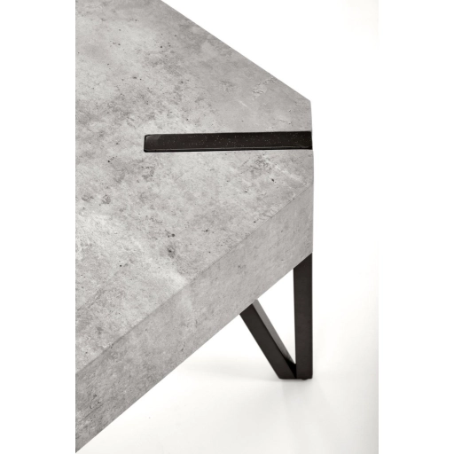 EMILY dohányzóasztal beton/fekete