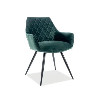 Linea Velvet karosszék zöld