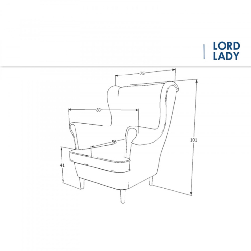 Lady Velvet fotel zöld