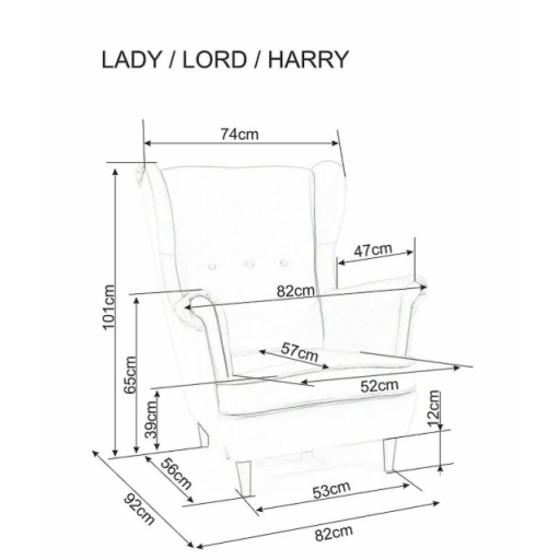 Lady Velvet fotel zöld