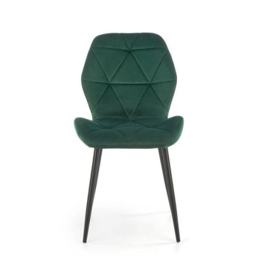 K-453 étkezőszék sötétzöld bársony szövet