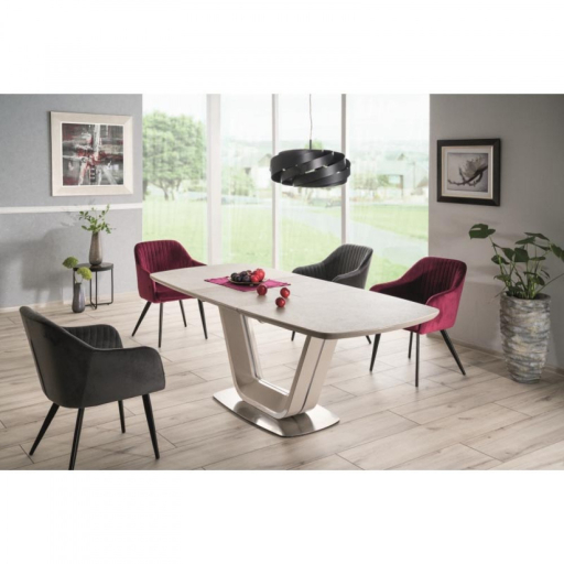 Armani bővíthető kerámia asztal szürke 160-220cm