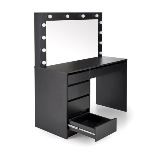 Hollywood XL fésülködő/sminkasztal fekete