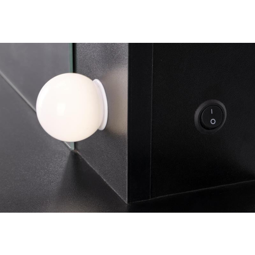 Hollywood XL fésülködő/sminkasztal fekete