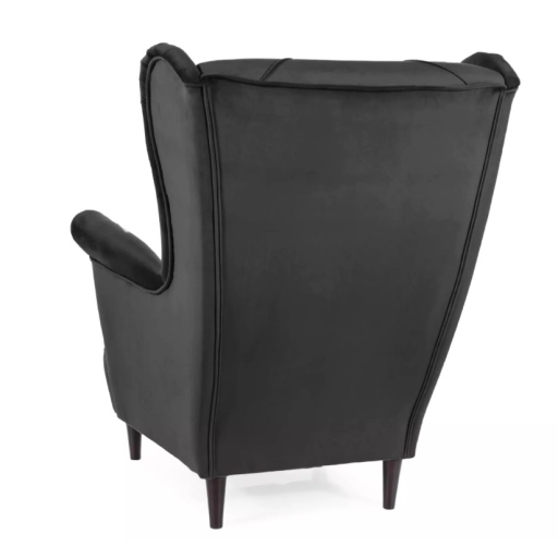 Lady Velvet fotel fekete
