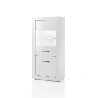 Bianco alacsony vitrin fényes fehér