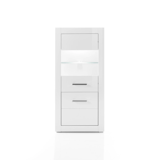 Bianco alacsony vitrin fényes fehér
