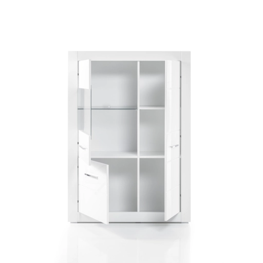 Bianco széles vitrin fényes fehér