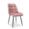 Chic étkezőszék bársony rózsaszín