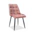 Chic étkezőszék bársony rózsaszín