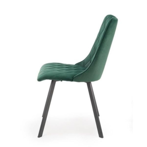 K-450 étkezőszék sötétzöld bársony szövet