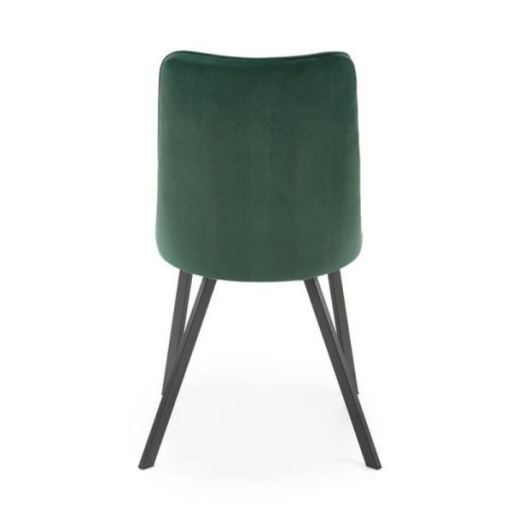 K-450 étkezőszék sötétzöld bársony szövet