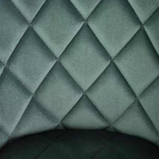 K-450 étkezőszék sötétzöld bársony szövet