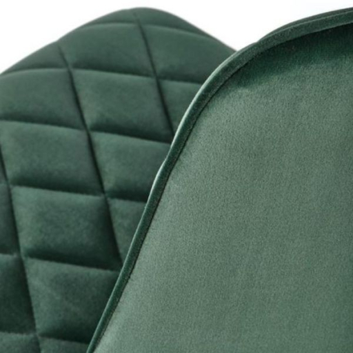 K-450 étkezőszék sötétzöld bársony szövet