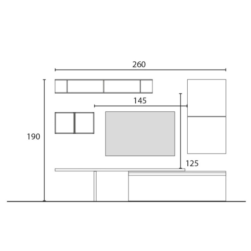 Infinity 2.0 6 db-os szett bézs / szürkésbarna / Cadiz tölgy