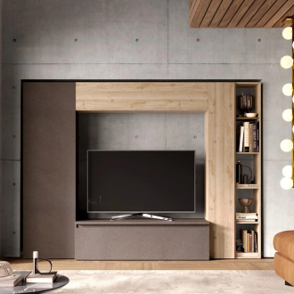 Infinity 2.0 5 db-os szett szürkésbarna / Cadiz tölgy