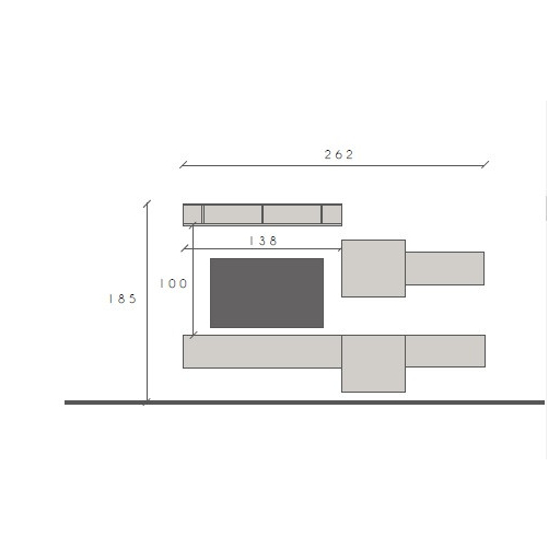 Infinity 2.0 6 db-os szett szürkésbarna / Mercure tölgy