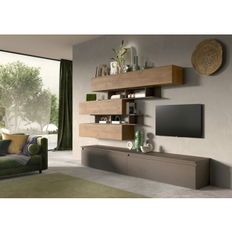 Infinity 2.0 8 db-os szett szürkésbarna / Mercure tölgy