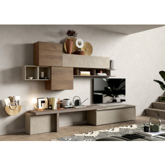   Infinity 2.0 8 elemes szett Mercure tölgy / szürkésbarna / bézs