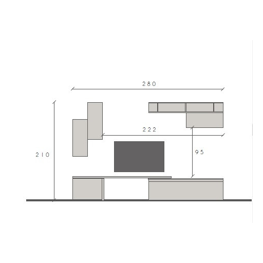 Infinity 2.0 7 elemes szett Cadiz tölgy / kréta
