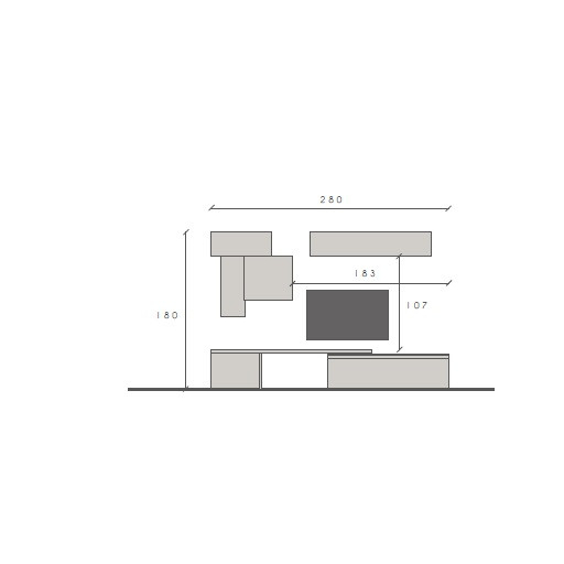 Infinity 2.0 7 elemes szett bézs / láva / Mercure tölgy
