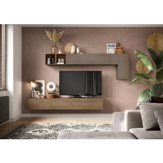 Infinity 2.0 5 elemes szett szürkésbarna / Mercure tölgy