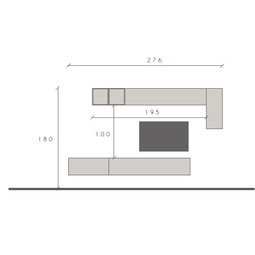 Infinity 2.0 5 elemes szett szürkésbarna / Mercure tölgy