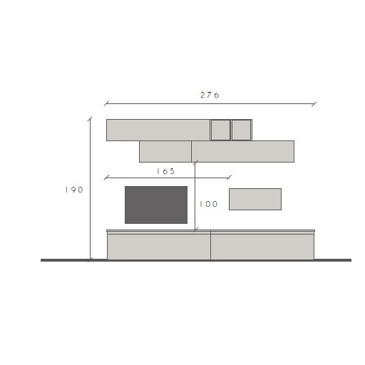 Infinity 2.0 7 elemes szett szürkésbarna / Cadiz tölgy / bézs