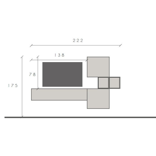 Infinity 2.0 4 db-os szett bézs / Mercure tölgy