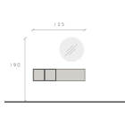 Infinity 2.0 3 db-os szett fehér / Cadiz tölgy