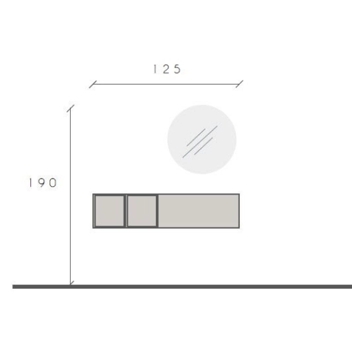 Infinity 2.0 3 db-os szett fehér / Cadiz tölgy