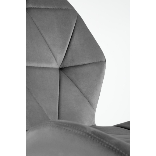 K-453 étkezőszék szürke bársony szövet
