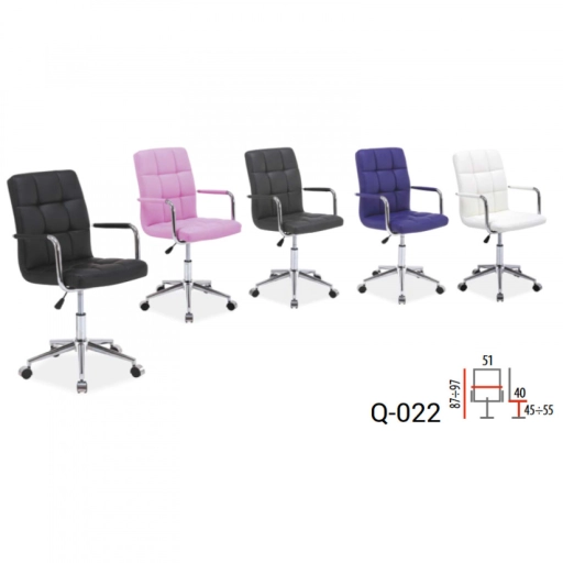 Q-022 Gyerek Forgószék Szürke