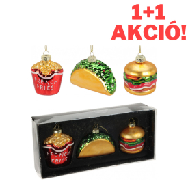 Street food 3 darabos karácsonyfadísz Street food 3 darabos karácsonyfadísz