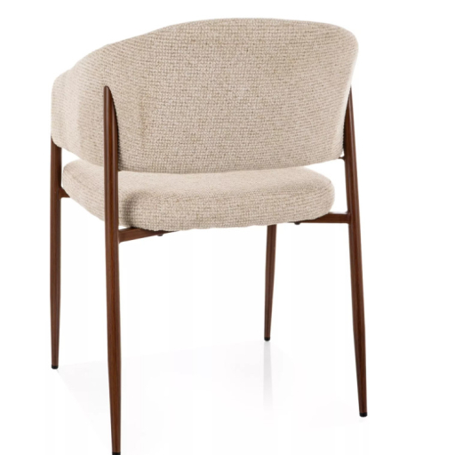 Akita étkezőszék világos bézs/dió