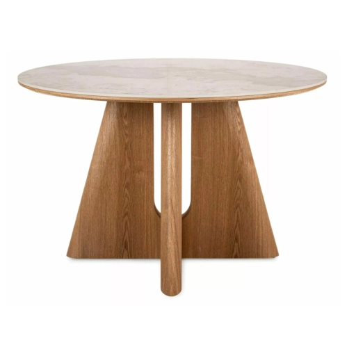 Alzano kerámia étkezőasztal 120cm fehér/tölgy