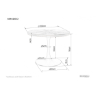 Amadeo asztal kerek 100 cm