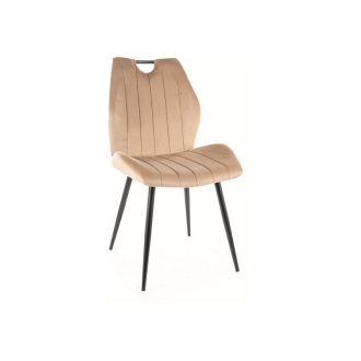 Arco étkezőszék bársony bézs
