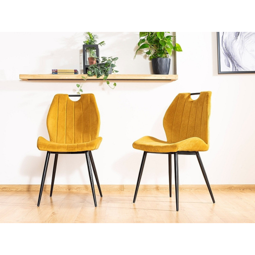 Arco étkezőszék bársony curry