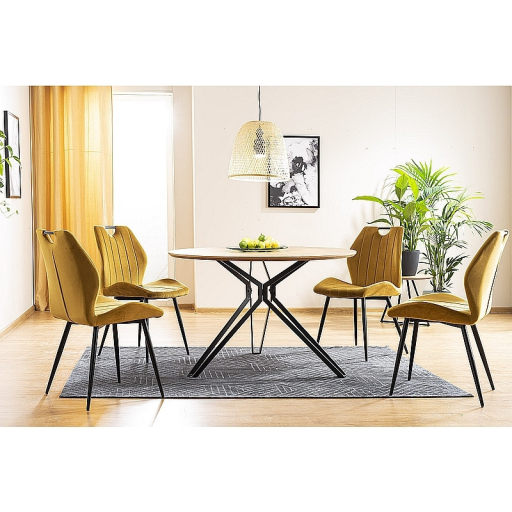 Arco étkezőszék bársony curry