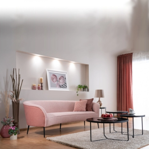 Artemida dohányzóasztal szett Fekete - Szürke 80 cm