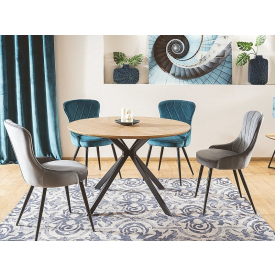 Aster étkezőasztal tölgy fekete 120cm Aster étkezőasztal tölgy fekete 120cm