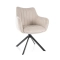Azalia bársony étkezőszék világosbézs forgatható üléssel