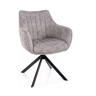   Azalia Leo étkezőszék világosszürke forgatható üléssel