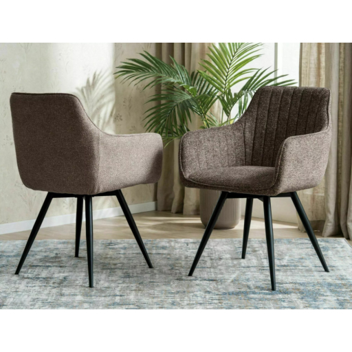 Ballo Leo szövet étkezőszék sötétbézs forgatható üléssel