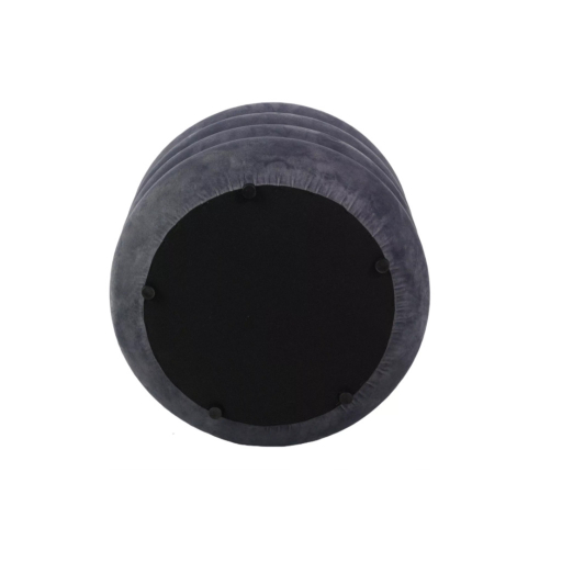 Calvi bársony puff - szürke