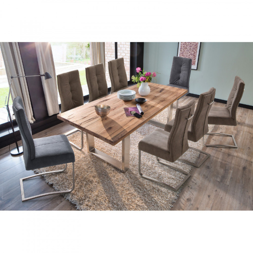 CASTELLO Vad Tömör Tölgyfa Étkezőasztal 220x100cm